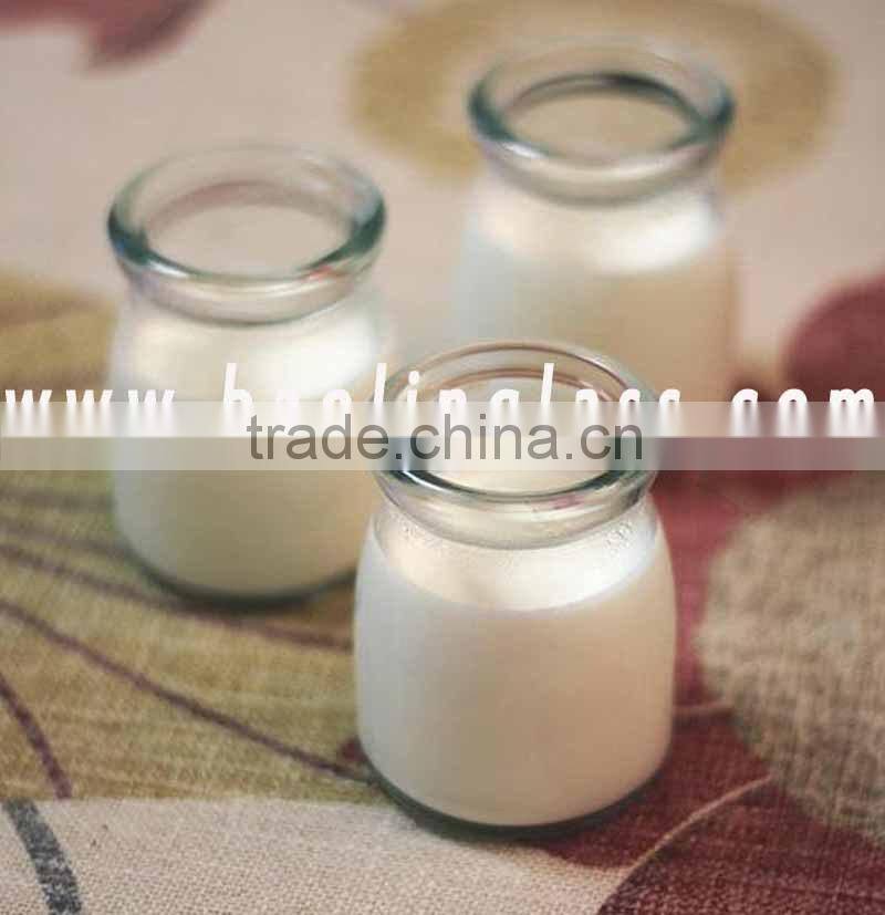 50ml 100ml 150ml 200ml Vintage Glass Milk Pudding Mousse Jar