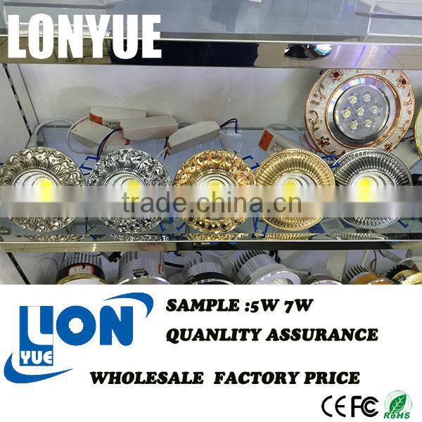 factory direct COB Design flower shade led ceiling light 5W 7W