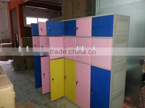 Colorful ABS Clothes Locker Wardrobe Hotel Small Plastic Cabinet