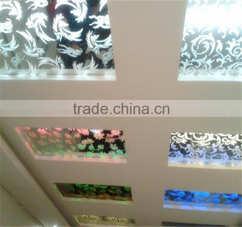 Fashion design tempered glass ceiling,tempered glass ceiling
