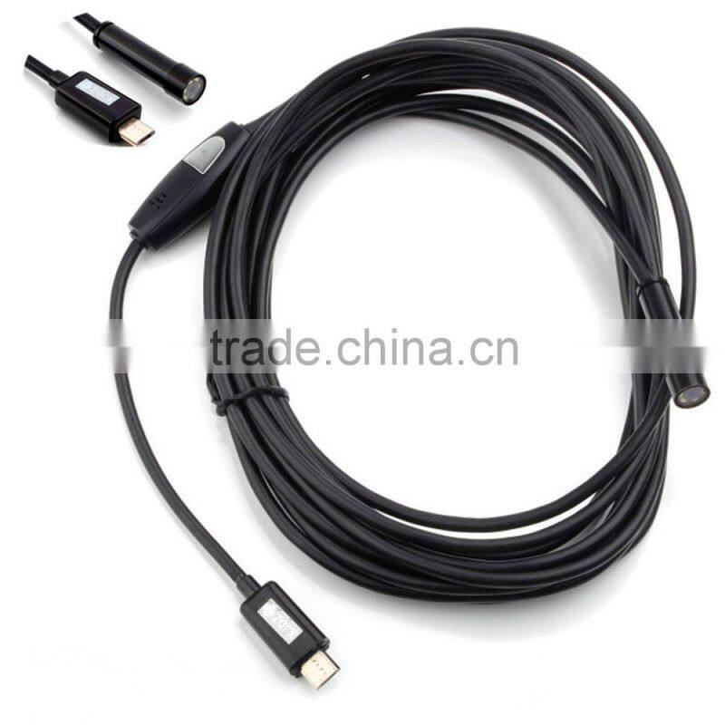 6 LED 7mm Lens Android Endoscope Waterproof Inspection Borescope Tube Camera 3.5M Length