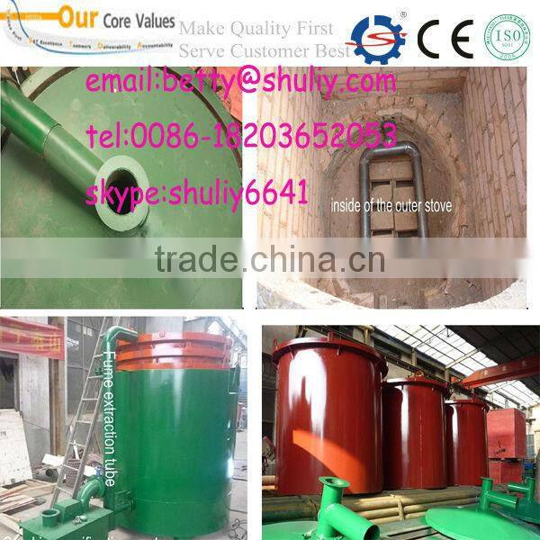 Top quality new type continuous wood chips bamboo carbonization furnace price