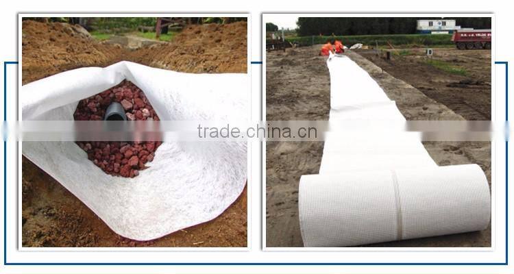 China factory 100-800g non woven geotextile suppliers