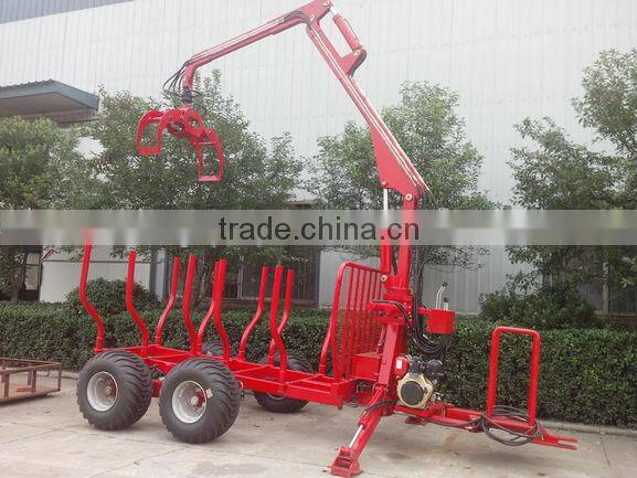 Log/Timber Trailer with Crane