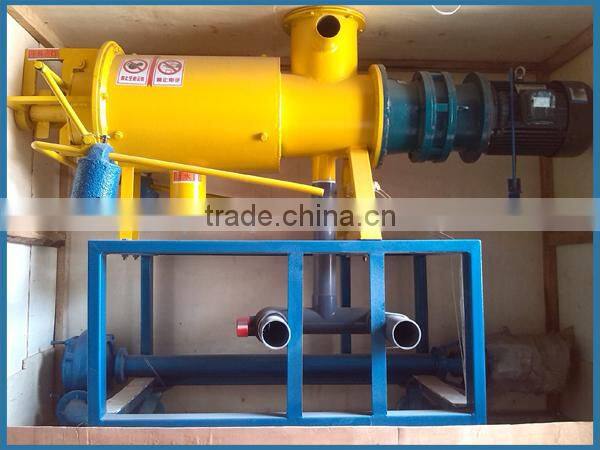 Rotary solid liquid separator for farm manure