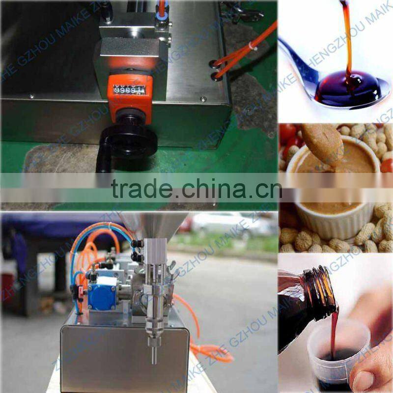 Salable table top liquid filling machine for butter
