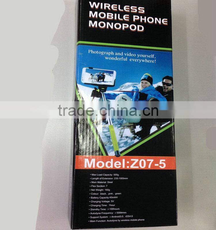 wireless monopod selfie stick monopods with bluetooth