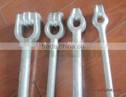 6'' Carbon steel HDG fastener screw ground anchor