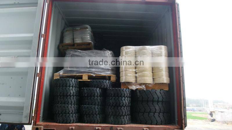 top quality electric forklift trucks spare parts, 16x6-8 non marking solid tires