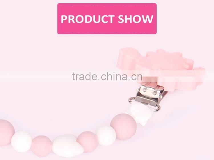 Make From Food Grade Silicone DIY Baby Pacifier Chain Baby Teething