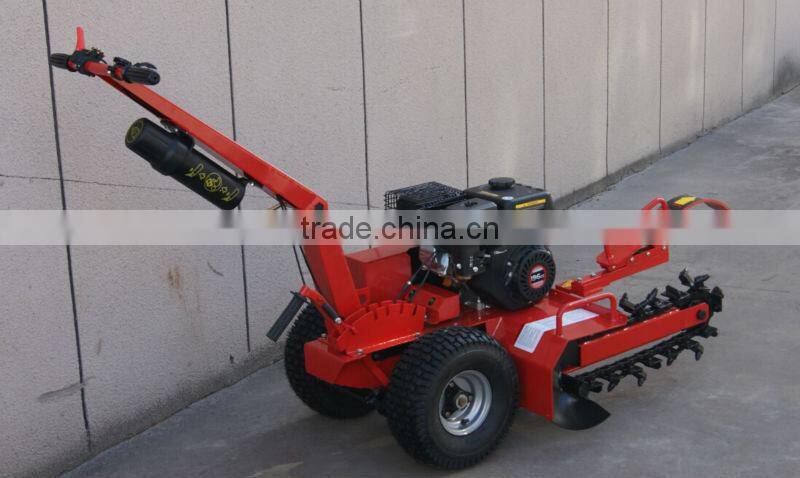 Gasoline power mini digging Trencher/ditcher 7HP&15HP max 450/600mm