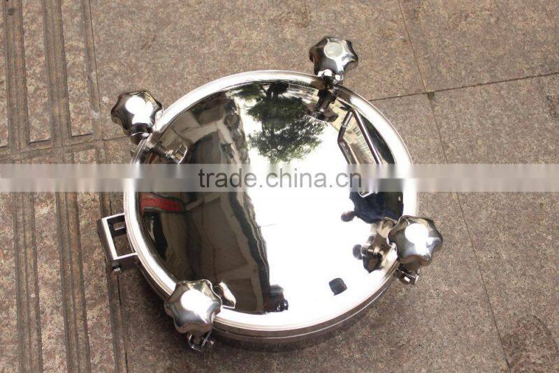 Stainless Steel Sanitary Square Tank Pressure Vessel Beer Fermentation Manhole Cover