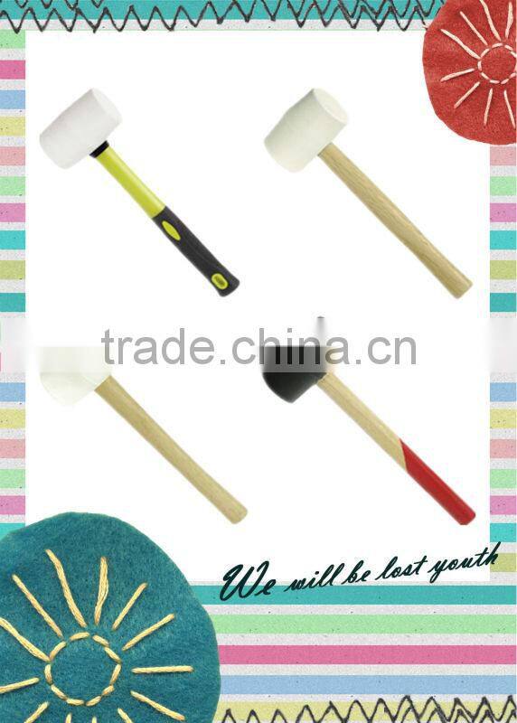 China factory sale black antislip install hammer inelastic sander rubber hammer mallet dead blow