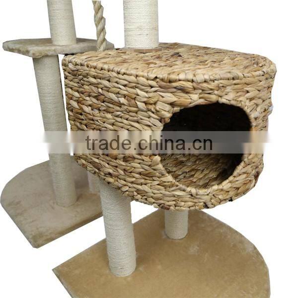 S&D Funny style Water hyacinth cat accessories cat toy house for cats