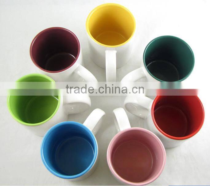 11oz Sublimation Coffee Mug Inner Color DIY Ceramic Mug