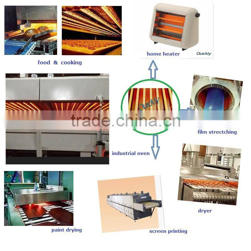 quartz halogen infrared lamp, shortwave infrared heating lamp for food baking oven
