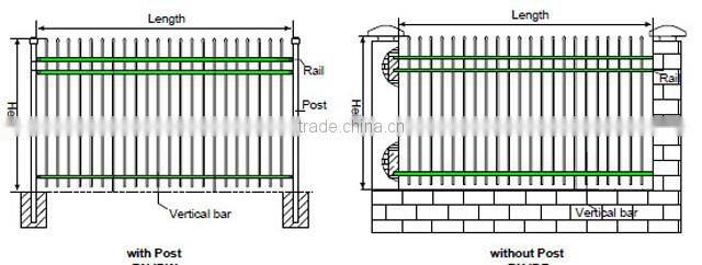 Hot Sale Cheap Picket Fence Used