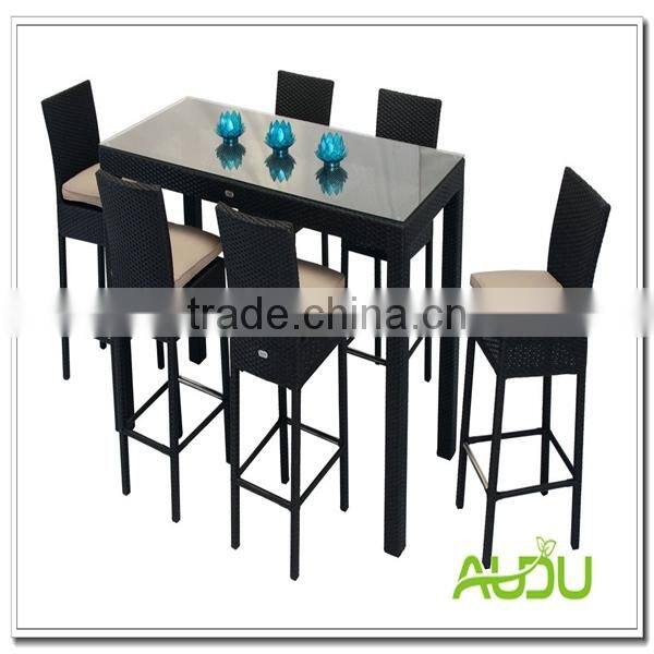 Restaurant Outdoor High Back Rattan Chair