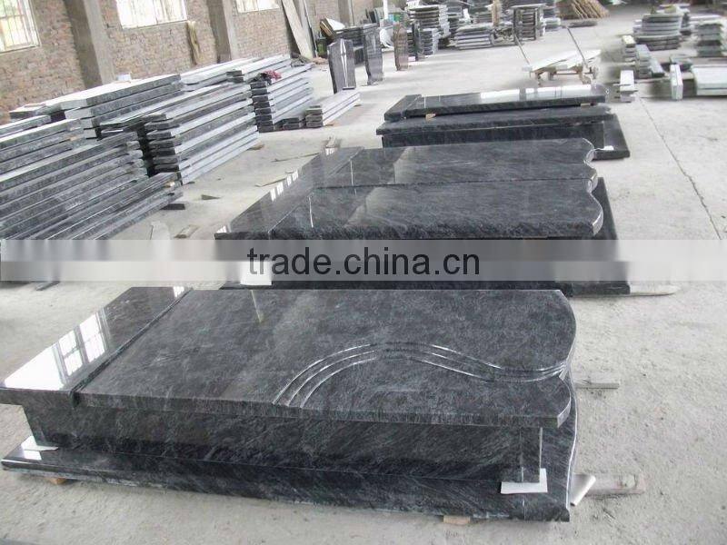 Impala black granite tombstones and monuments