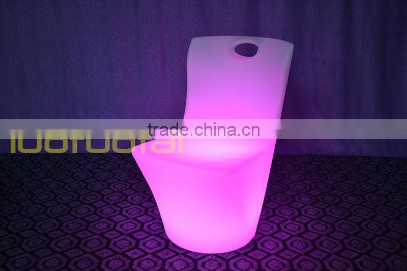 Heavy PE plastic waterproof remote control LED bar chair/LED furniture sofa furniture LTT-CT05A
