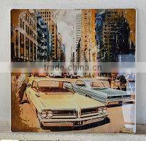 Custom printed mirror for home decor with beautiful artwork printed on mirror surface