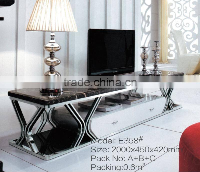 Simple, stylish, personalized design glass TV stand E371