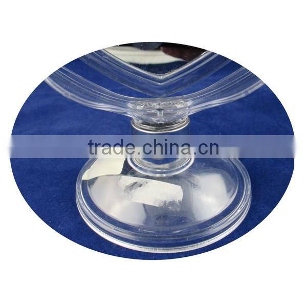 Nice design heart shape display standing mirror