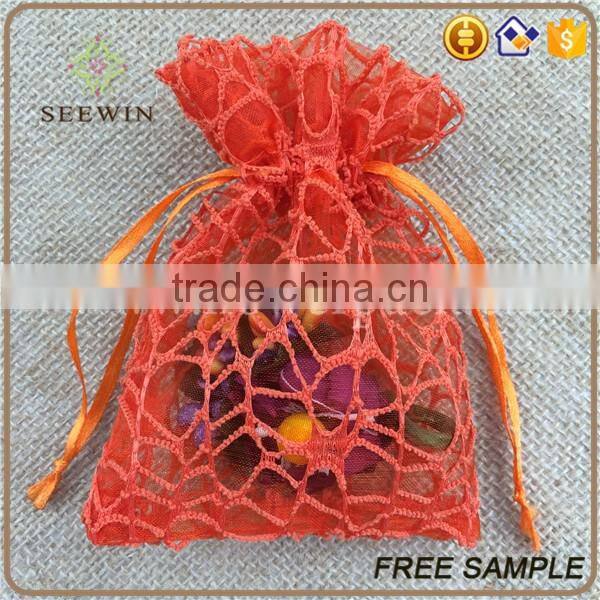 high density organza bags logo printed
