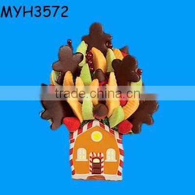 ceramic base for planting candy bouquet gift