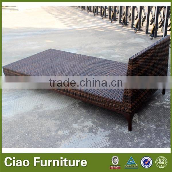 Rattan furniture queen size sleeping sofa bunk bed