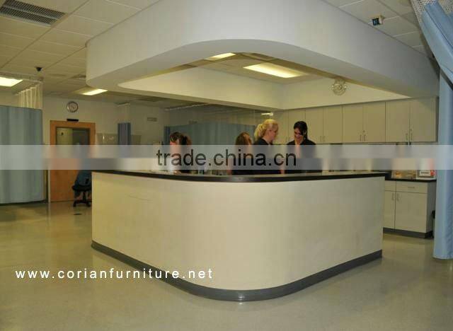 Solid surface chemical resistant laboratory bench worktops with sink