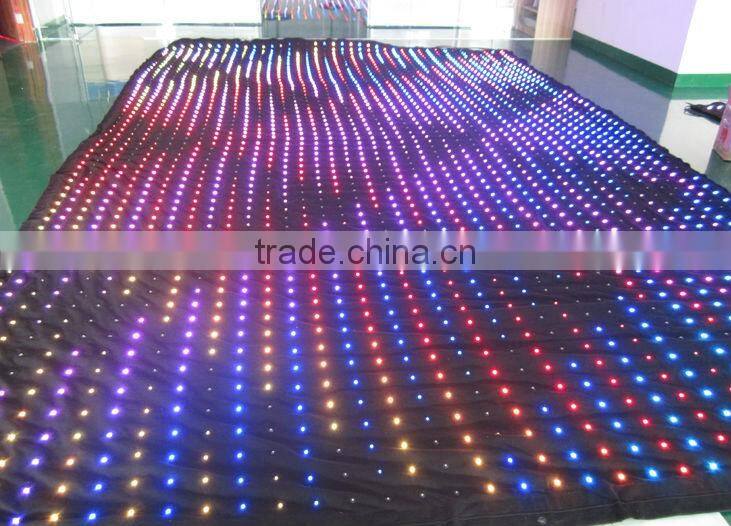 promise of stars! wedding backdrop 3M*6M RGBW LED Star Curtain,LED Star Cloth