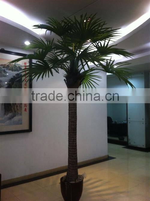Home garden edging decorative 5ft to 16ft Height outdoor artificial green plastic palm trees EDS06 0803