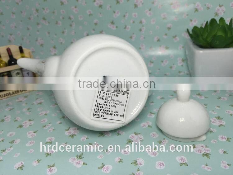 2015 stocked porcelain ceramic mini oil pot for hotel, modern ceramic mini oil pot