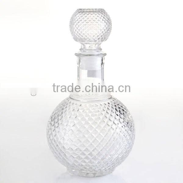 36oz high-grade diamond style glass wine bottle whiskey glass decanter