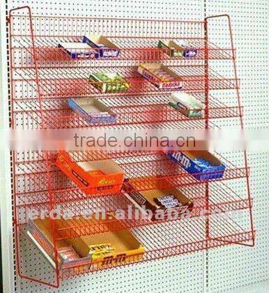 Multi Layer Wire Candy Rack metal display shelf