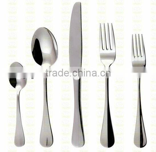 Stainless steel table knife sets with beautiful handle and golden color