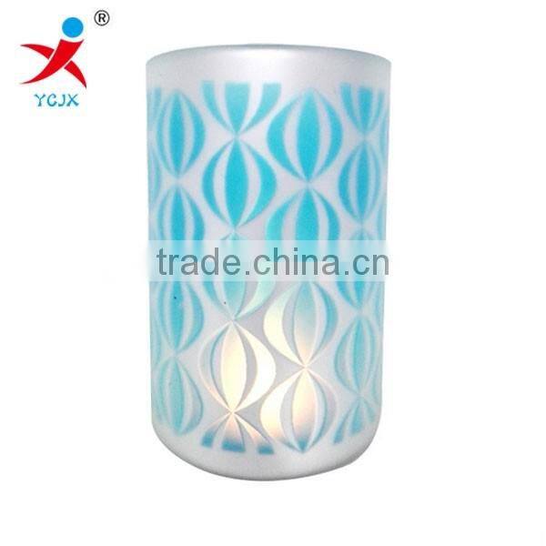 Sprayed hand-painted glass handicraft/glass lampshade/electroplating factory/zibo ice series ground silver plating processing