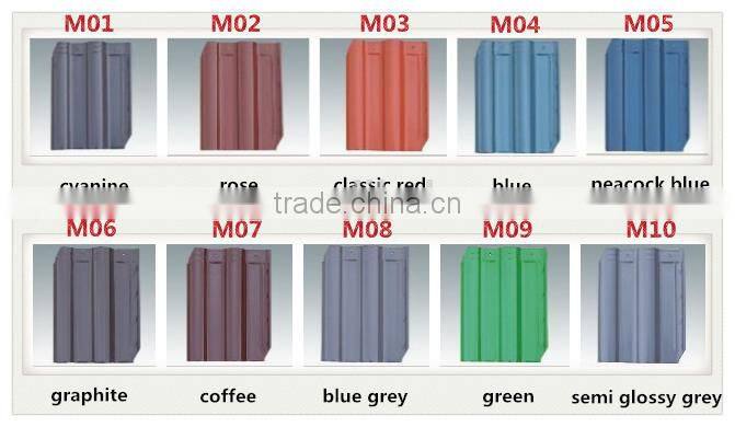 China supplier ceramic clay tile roof, corrugated building construction materials