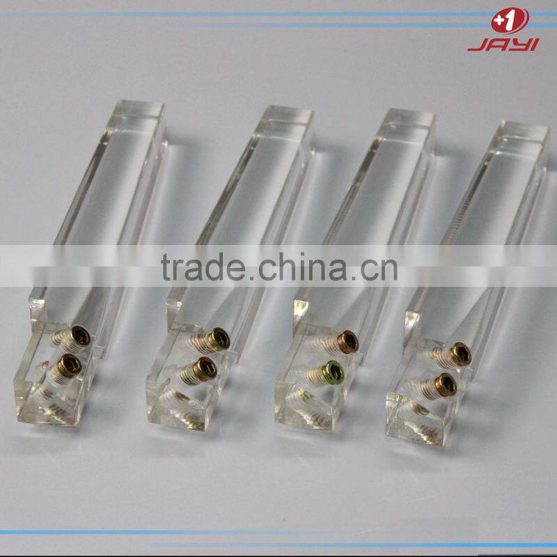 Custom Design China Factory Supply Transparent Clear Furniture Parts Legs