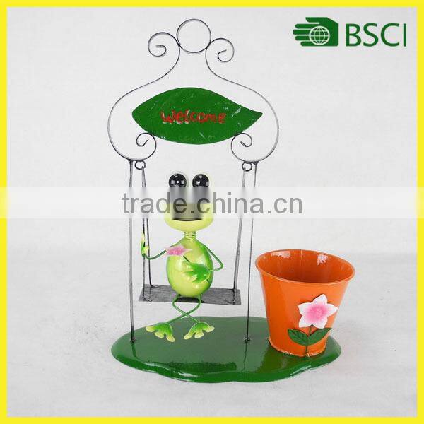 metal balcony pot for home and garden