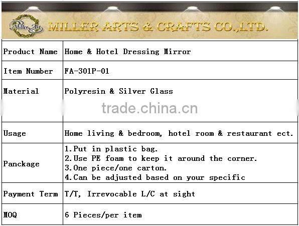 Antique Silver full length Dressing mirror FA-301P-01