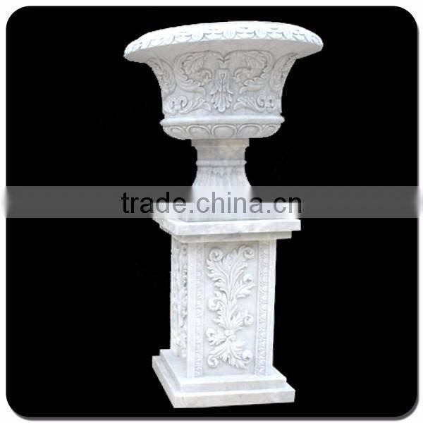 China cheap price large granite flowerpot outdoor garden