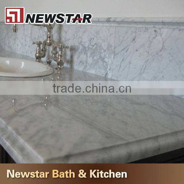 Made in China White carrara Marble Vanity Tops