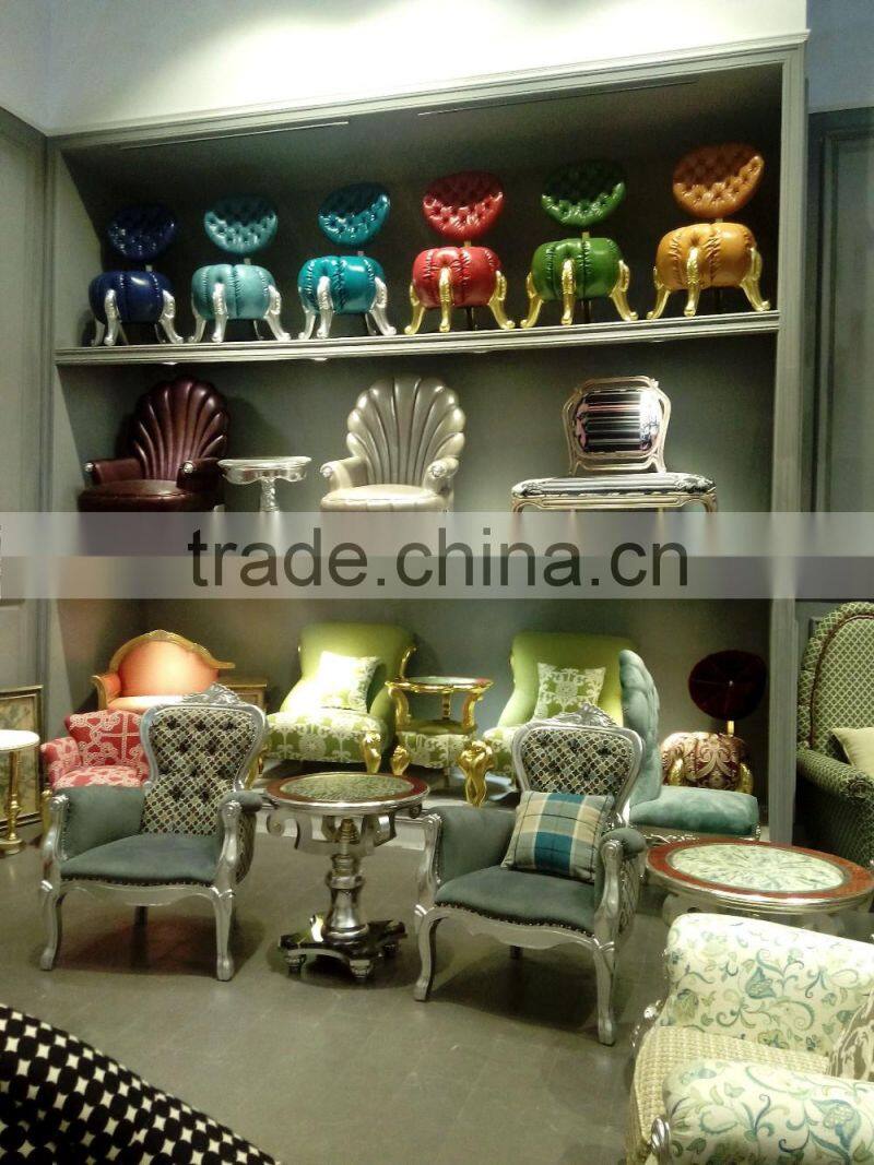 FF2058 fancy fun luxury high back decoration leisure chair red velvet wedding chair hotel photo studio shop window chair