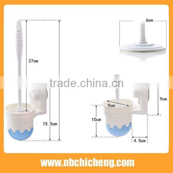 Hot selling toilet brush set stronge suction cup toilet brush set
