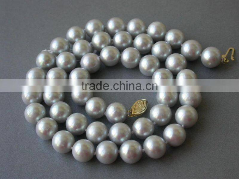 Latest Designs 6-7mm Grey Akoya Pearl Necklace