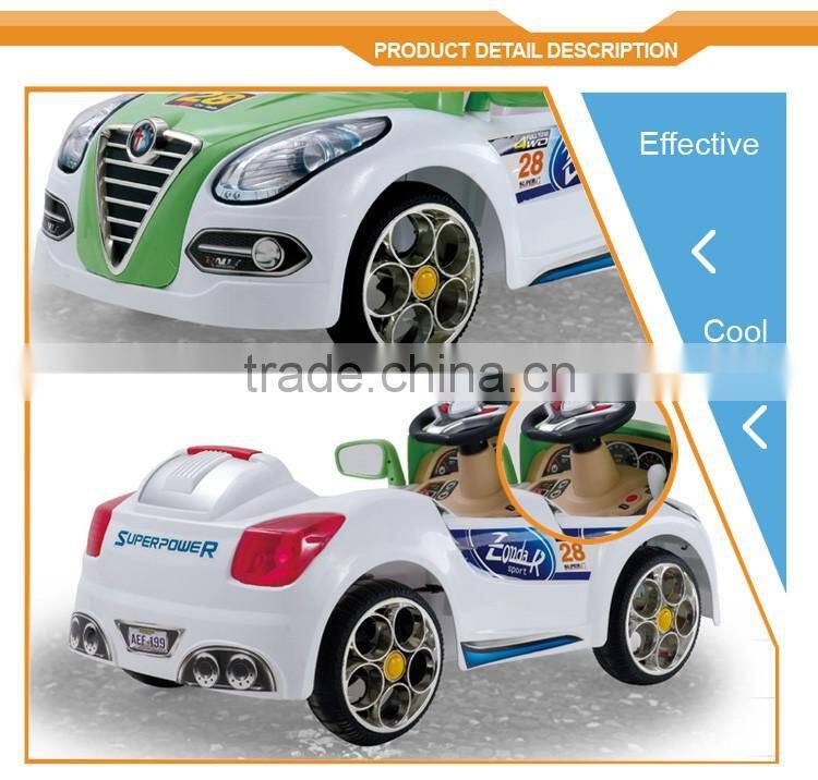 Wholesale battery operated electric kids ride on car 2016