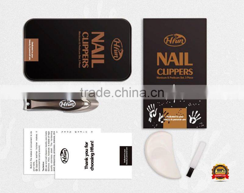 Sharpest Stainless Steel Fingernail Toenail Cutter Trimmer with Nail File