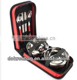 Tableware bag with zipper closed